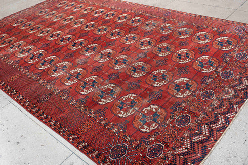Antique Bokara Area Rug (8' x 13')